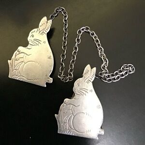 Vintage Sterling Silver Sweater Bib Holder Gaurd